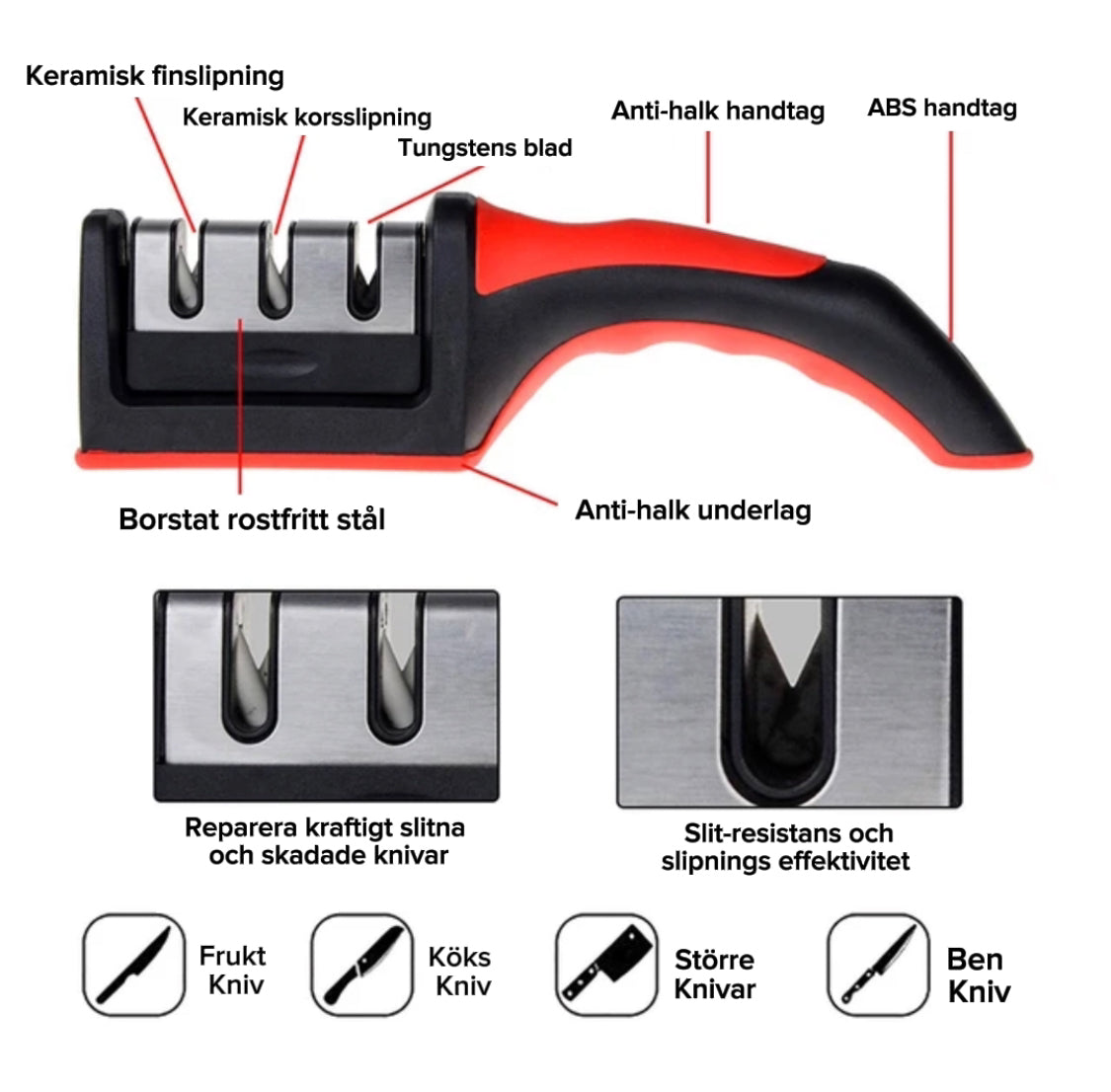 ProSharp 3-in-1 Multifunktionell Knivslipare